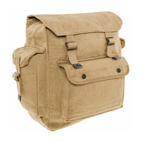 Großer Web-Rucksack mit Taschen - Beige - Highlander