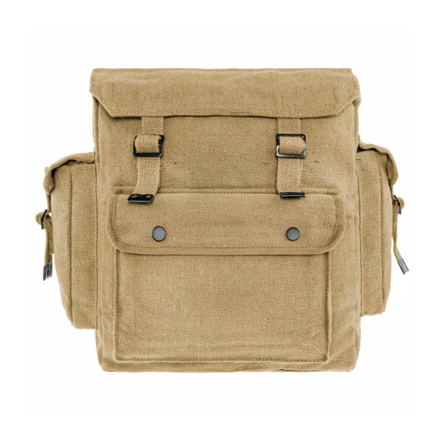 Großer Web-Rucksack mit Taschen - Beige - Highlander