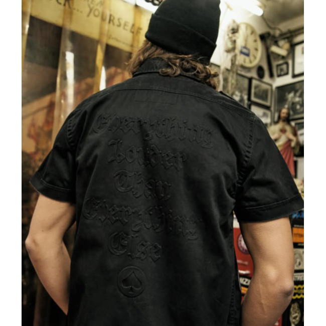 Vintage motorhead zwart shirt korte mouwen - Brandit