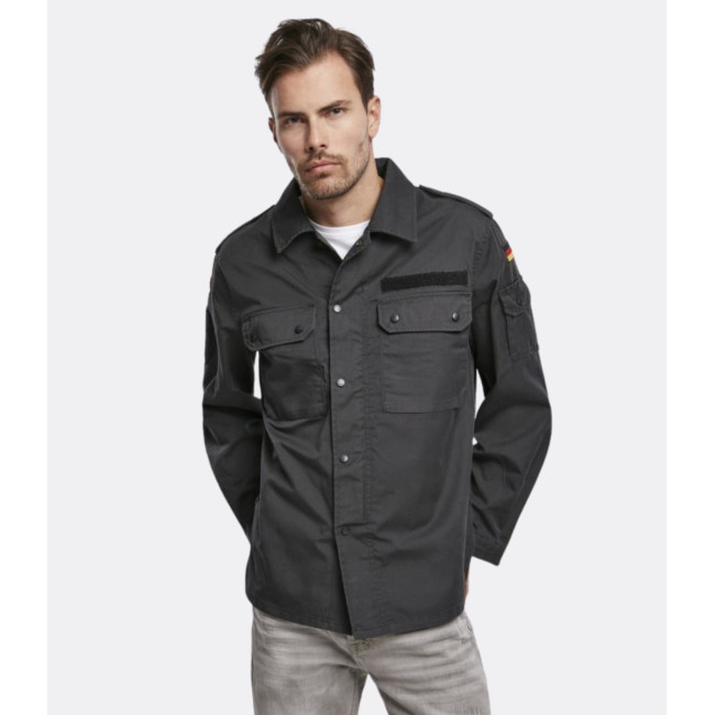 Chemise militaire BW noir - Brandit