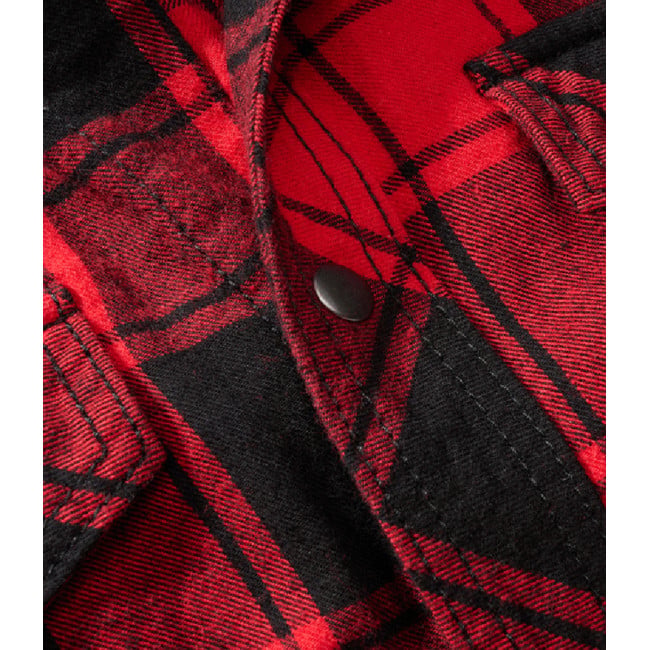 Chemise à carreaux sans manches rouge/noir - Brandit