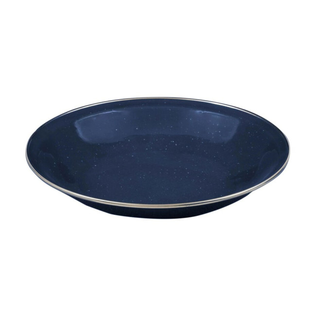 Diepe bord 20 cm in email - Marineblauw - Highlander