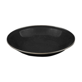 Głęboki talerz 20 cm emaliowany - Czarny - Highlander