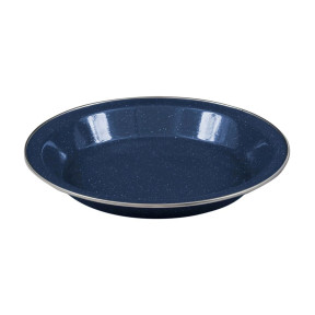 Platte bord 25 cm in emaille - Marineblauw - Highlander