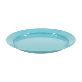 Platte bord 25 cm in polypropylene Blauw - Highlander