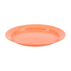 Płaski talerz 25 cm z polipropylenu Koralowy - Highlander