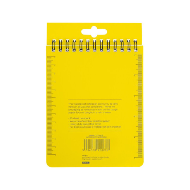 Carnet étanche 15cm12cm - Highlander