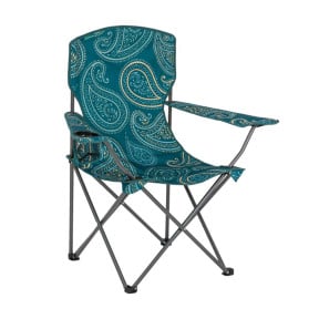 Opvouwbare campingstoel - Blauw met motief - Highlander