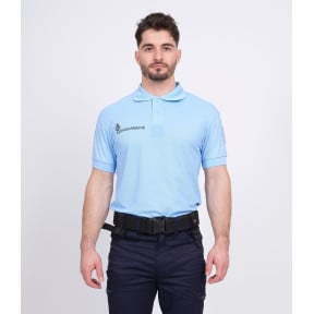 Polo respirant Gendarmerie Bleu + velcros -Patrol Equipement