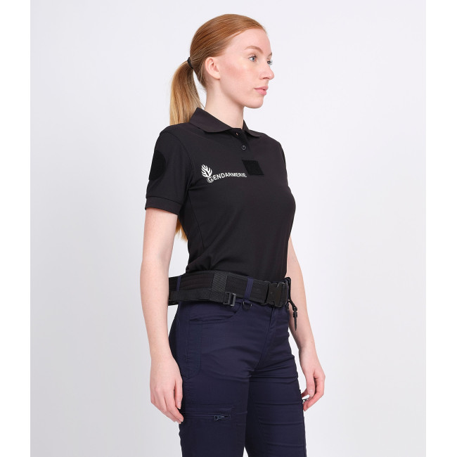 Damen Polo GD Cooldry + Klettverschlüsse Schwarz - Patrol Equipement