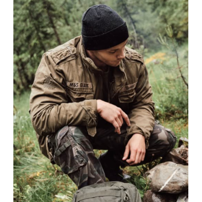 Feinmaschige Watch Cap Mütze schwarz - Brandit