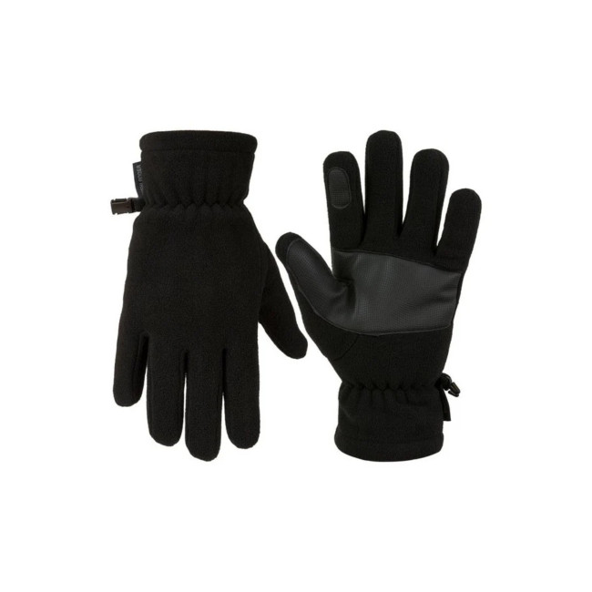 Fleece-Handschuhe mit verstärkter Handfläche - Schwarz - Highlander