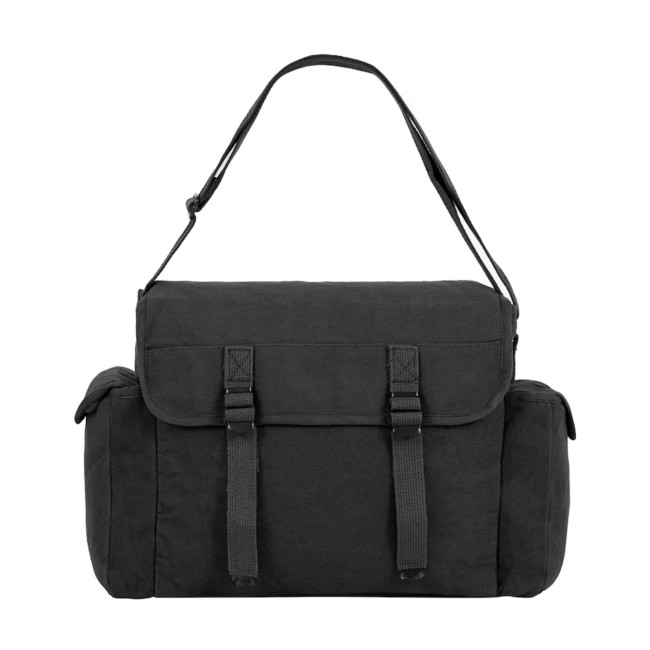 Grande musette en coton - Noir - Highlander