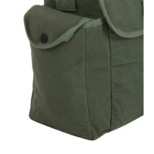 Grande musette en coton - Vert Olive - Highlander