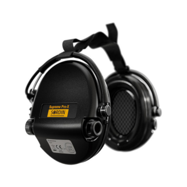 Casque anti-bruit suprême Pro-X serre-nuque noir coussinets mousse - MSA Sordin
