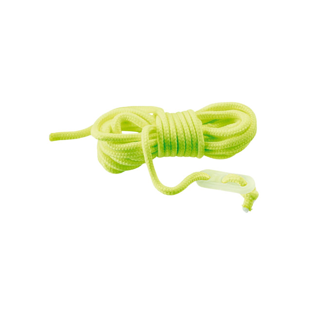 Set mit 10 fluoreszierenden Abspannleinen und Zeltstangen - Highlander
