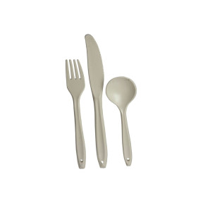Lot de 3 couverts en polycarbonate - Highlander
