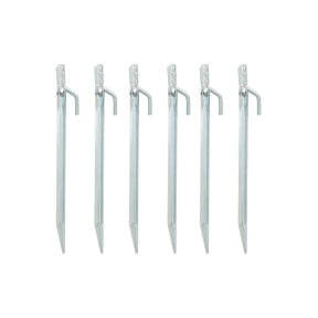 Lot de 6 piquets de tente avec angle 18cm - Highlander