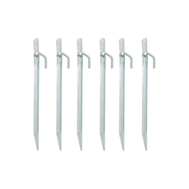 Pinnacle Mercantile – 10 Picchetti In Acciaio Zincato Da 23 Cm Per Tende, Recinzioni, Luci Natalizie – Antiruggine