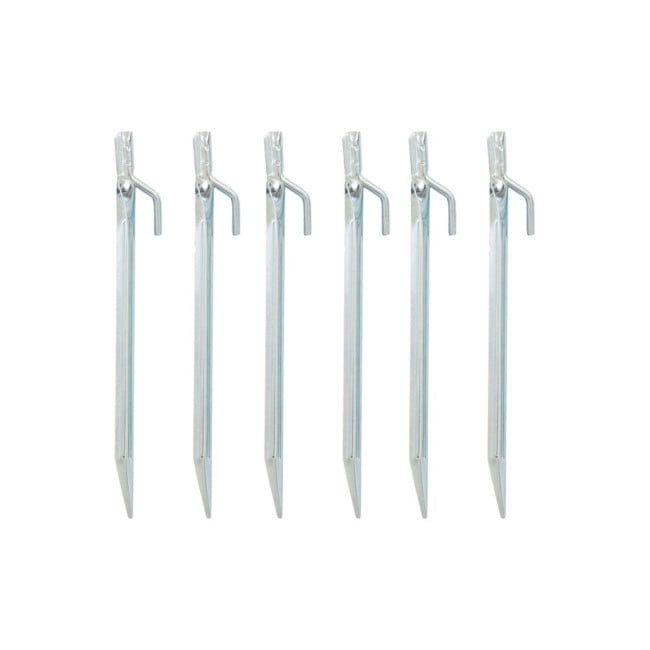 Pinnacle Mercantile – 10 Picchetti In Acciaio Zincato Da 23 Cm Per Tende, Recinzioni, Luci Natalizie – Antiruggine