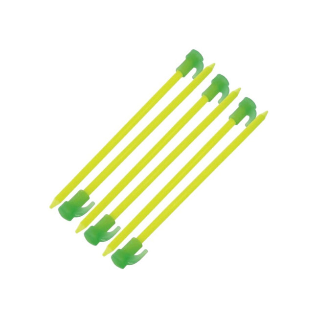 Zestaw 6 fluorescencyjnych kołków do namiotu 20cm - Highlander