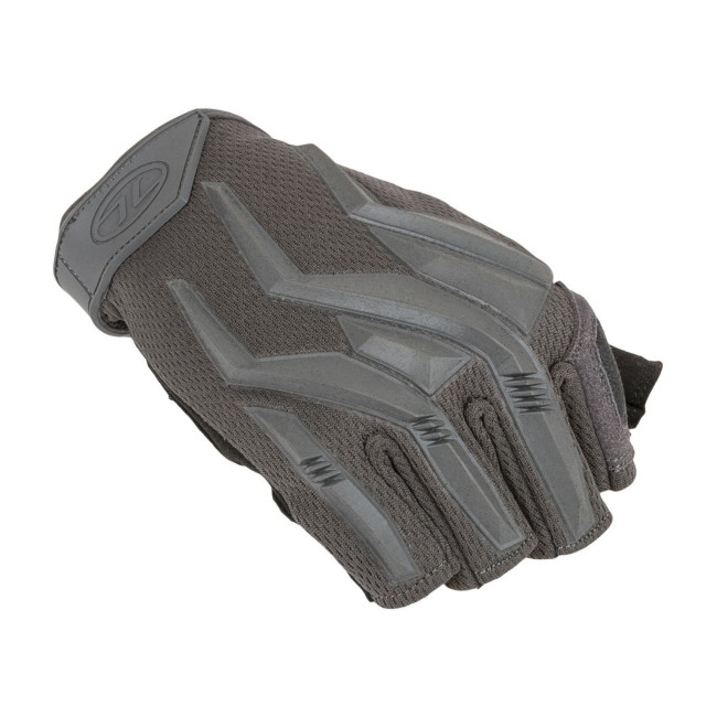 Graue Raptor Halbfinger-Handschuhe - Highlander