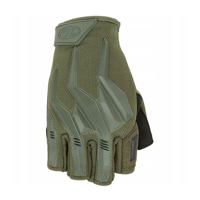 Olivgrüne Raptor Halbfinger-Handschuhe - Highlander