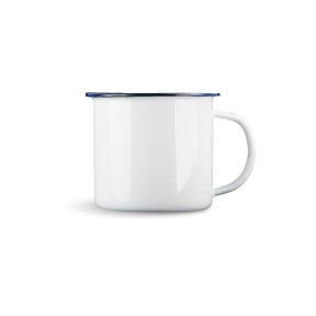 Kubek 560mL z białej emalii - Highlander