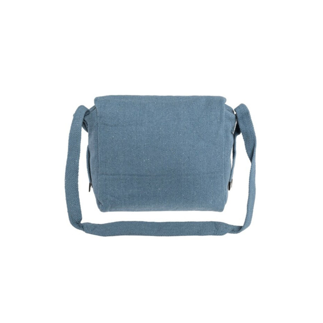 Militärische Umhängetasche aus Baumwollcanvas Blau - Highlander