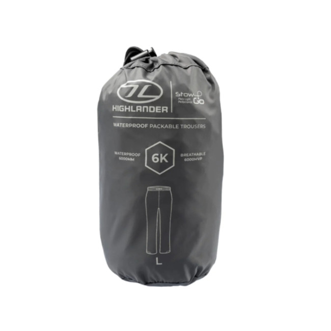 Pantalon waterproof Stow & Go - Gris Charbon - Highlander