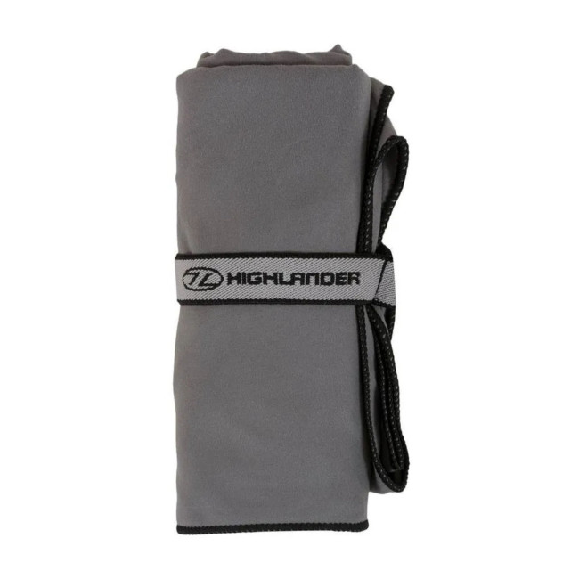 Microvezel handdoek 85 x 150 cm Houtskoolgrijs - Highlander