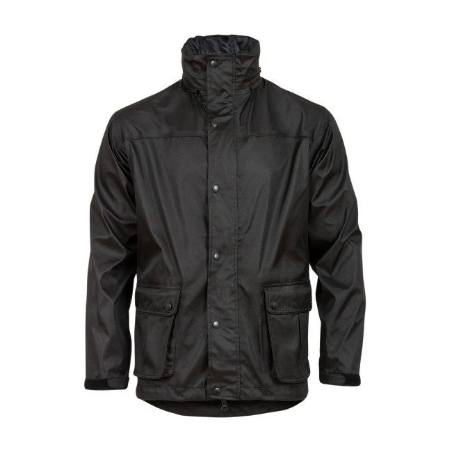 Wasserdichte Jacke Tempest schwarz - Highlander