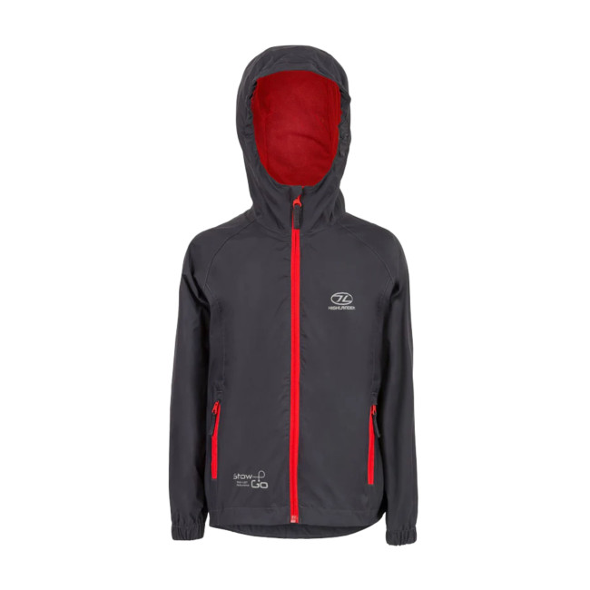 Veste Stow & Go Waterproof enfant - Gris Charbon - Highlander