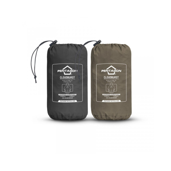 Poncho Cloudburst - RAL7013 - Pentagon