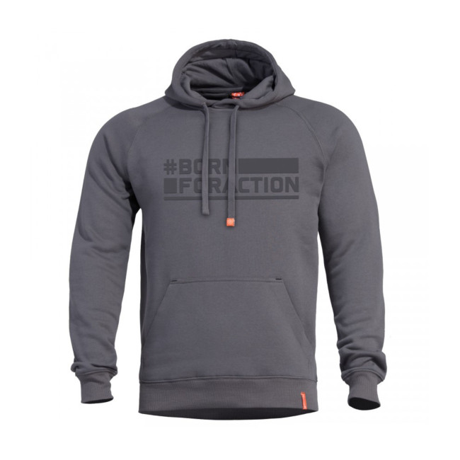 Felpa con cappuccio Phaeton Born For Action - Grigio Cenere - Pentagon