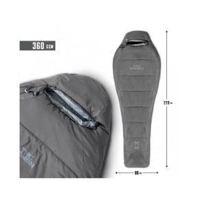 Slaapzak Mummy 360gr - Asgrijs - Tac Maven