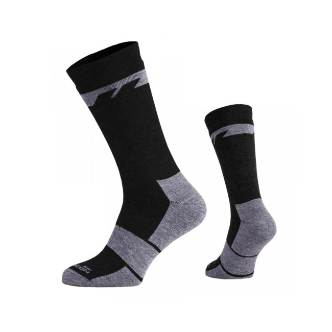 Para skarpetek Alpine Merino Heavy - Czarne - Pentagon