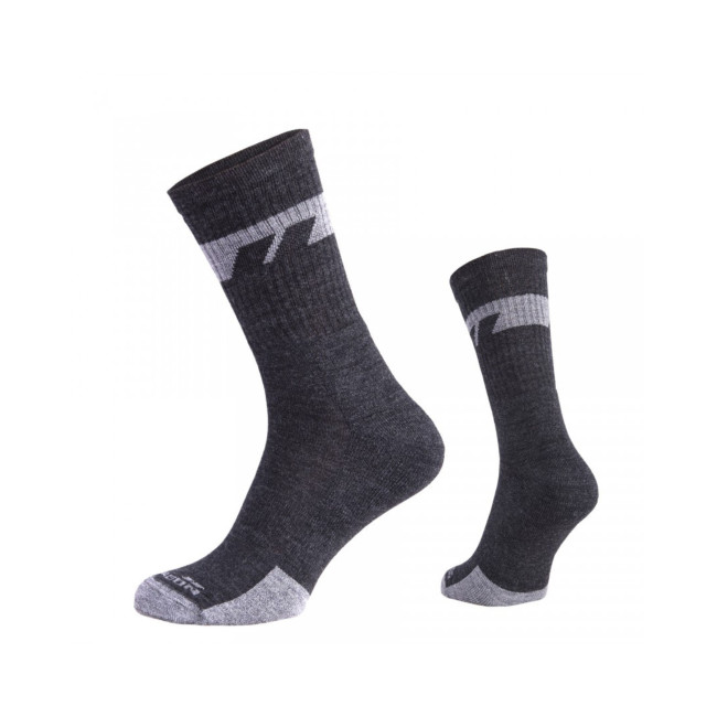 Par de calcetines Alpine Merino Mid - Gris Ceniza - Pentagon