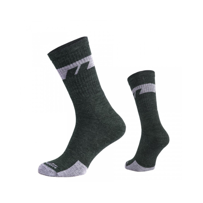 Paio di calzini Alpine Merino Mid - Verde Oliva - Pentagon