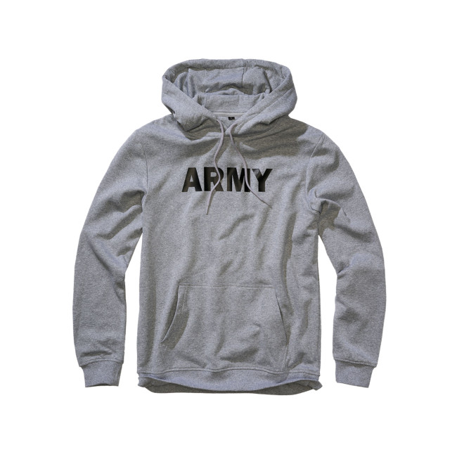 Felpa con cappuccio ARMY grigio melange - Brandit