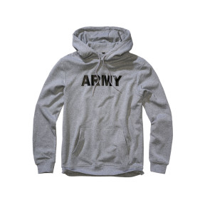 Felpa con cappuccio ARMY grigio melange - Brandit