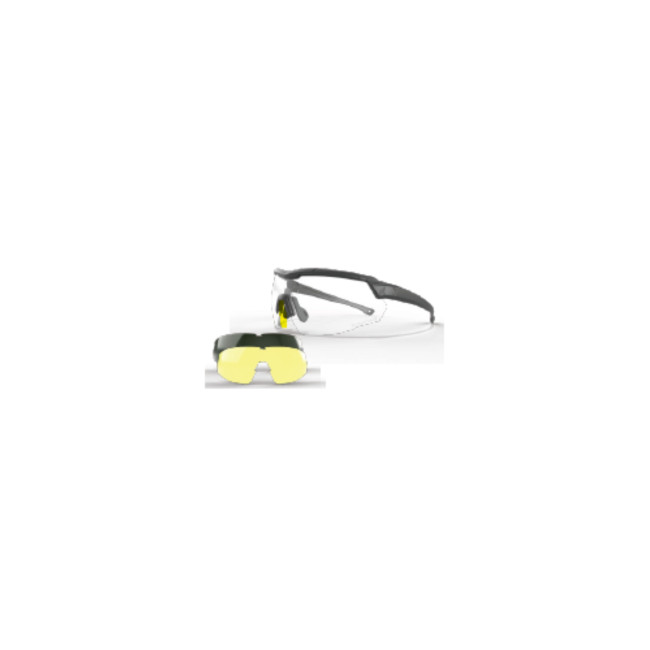 Óculos balísticos reguláveis Tac Rolling Thunder (kit 3 lentes Incolor/Fumado/Amarelo) - Preto - Edge Tactical