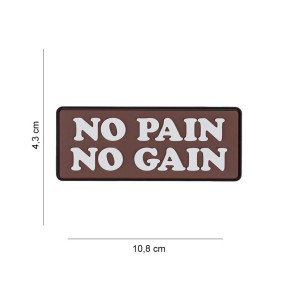 Patch 3D PVC No pain No Gain - 101 Inc