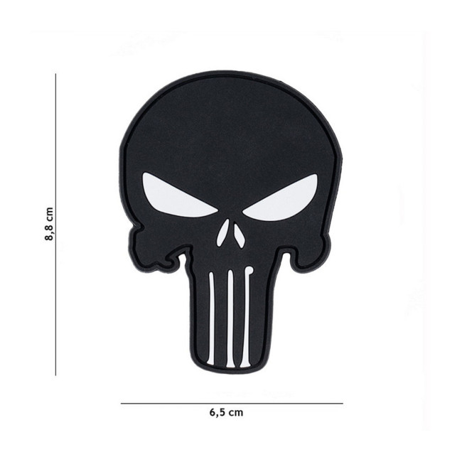 Patch 3D PVC Punisher nero - 101 Inc