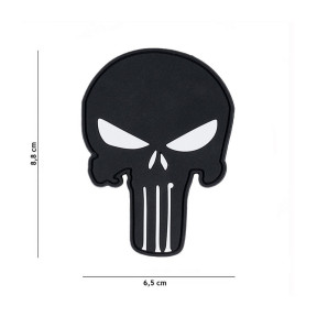 Patch 3D PVC Punisher nero - 101 Inc