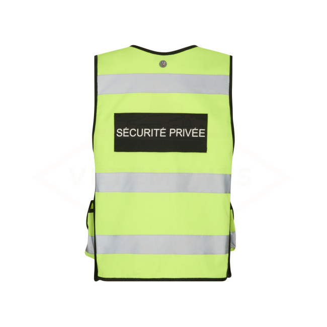 Vest Tactic geel HV Particuliere Beveiliging - VVS