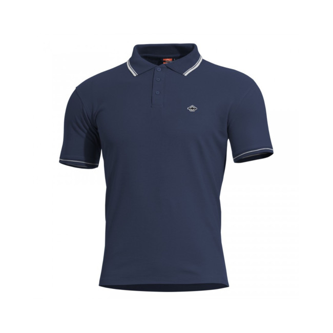 Polo Aniketos met biesjes - Marineblauw - Pentagon