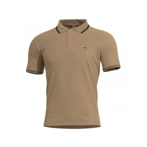 Polo Aniketos met biesjes - Bruin Tan - Pentagon