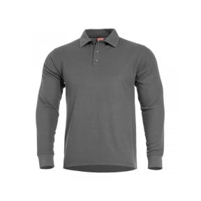 Polo Aniketos mit langen Ärmeln - Wolf Grey - Pentagon
