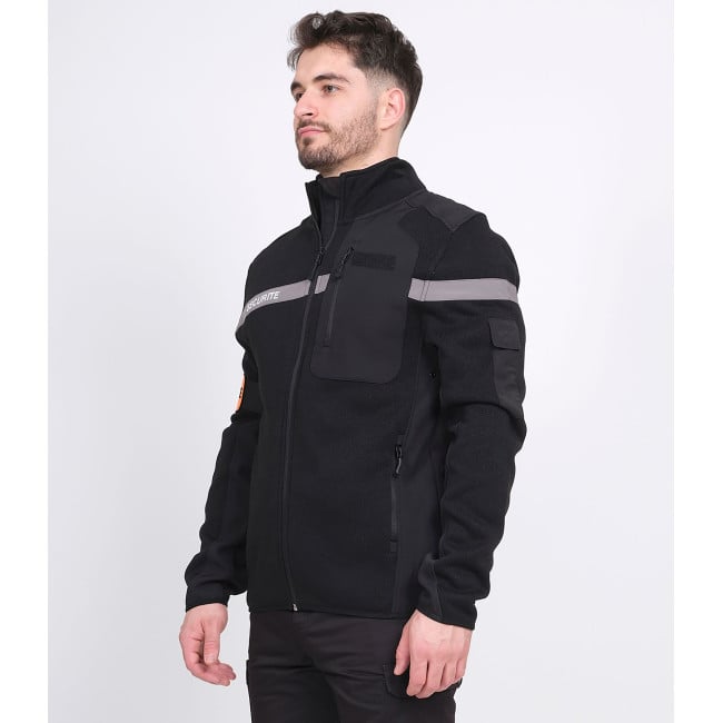 Gilet in micropile Sicurezza Privata NEVADA V2 - Nero - Force Series